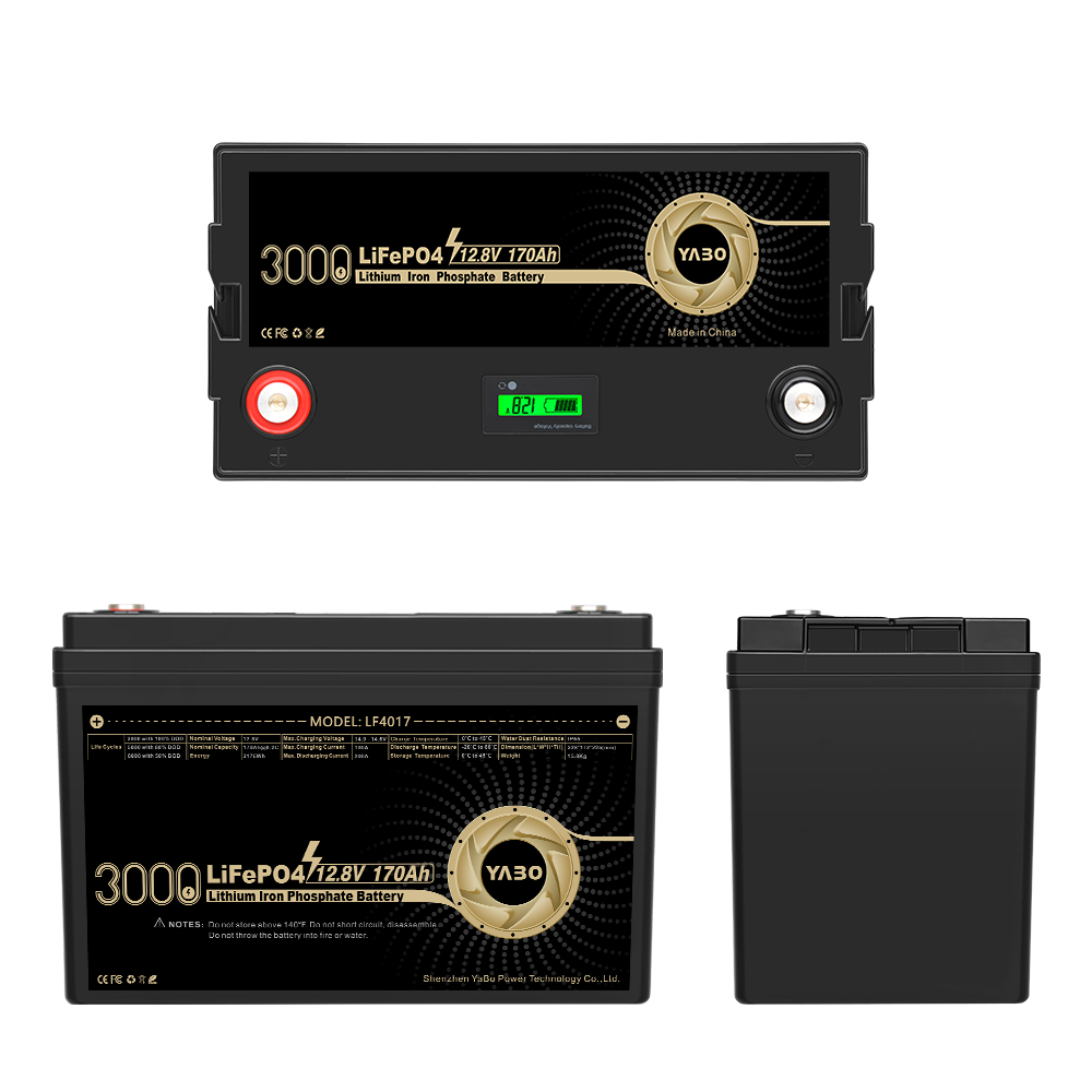 YABO 12V 170Ah LiFePO4 Battery with High Safety Standards for Home Storage​